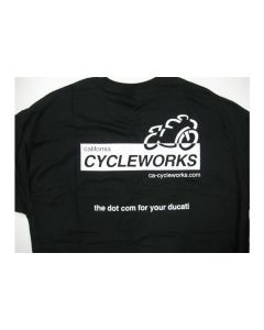 CA Cycleworks Logo Mens Black T-Shirt Large